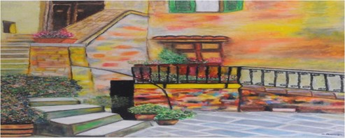 European house: Invitation to enter.